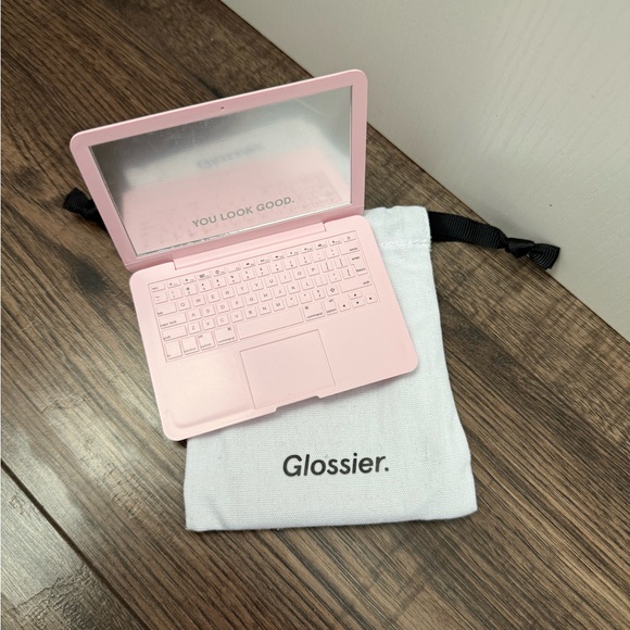 Glossier Pink Mini Laptop Mirror - Picture 2 of 4